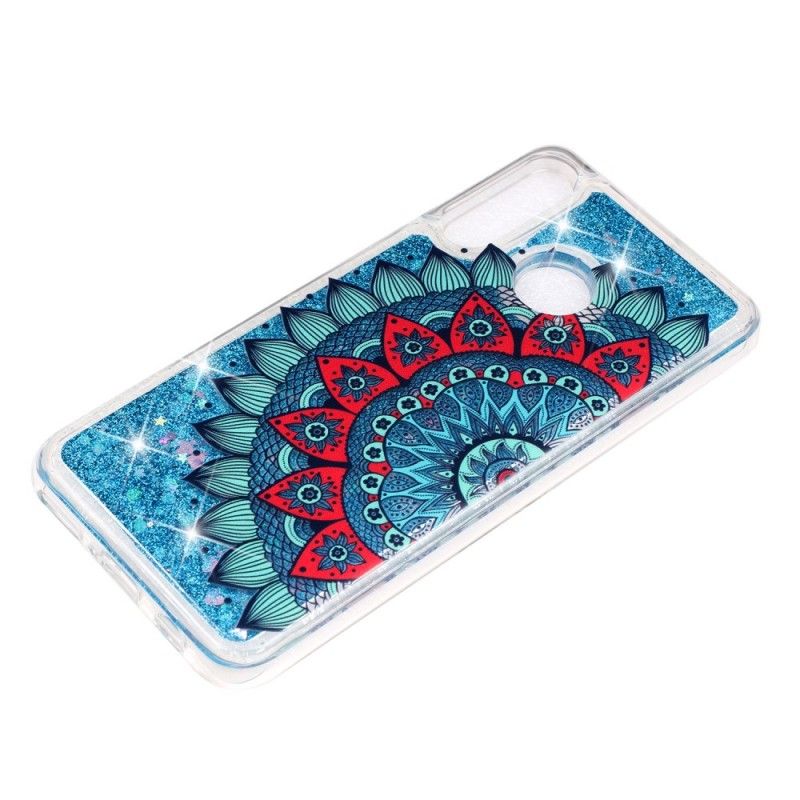 Hoesje voor Huawei P30 Lite Transparante Mandala Glitters