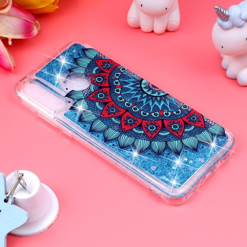 Hoesje voor Huawei P30 Lite Transparante Mandala Glitters