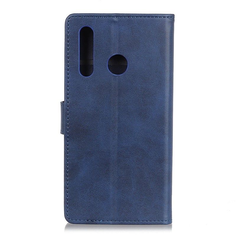 Leren Hoesje Huawei P30 Lite Rood Zwart Retro Mat Leereffect