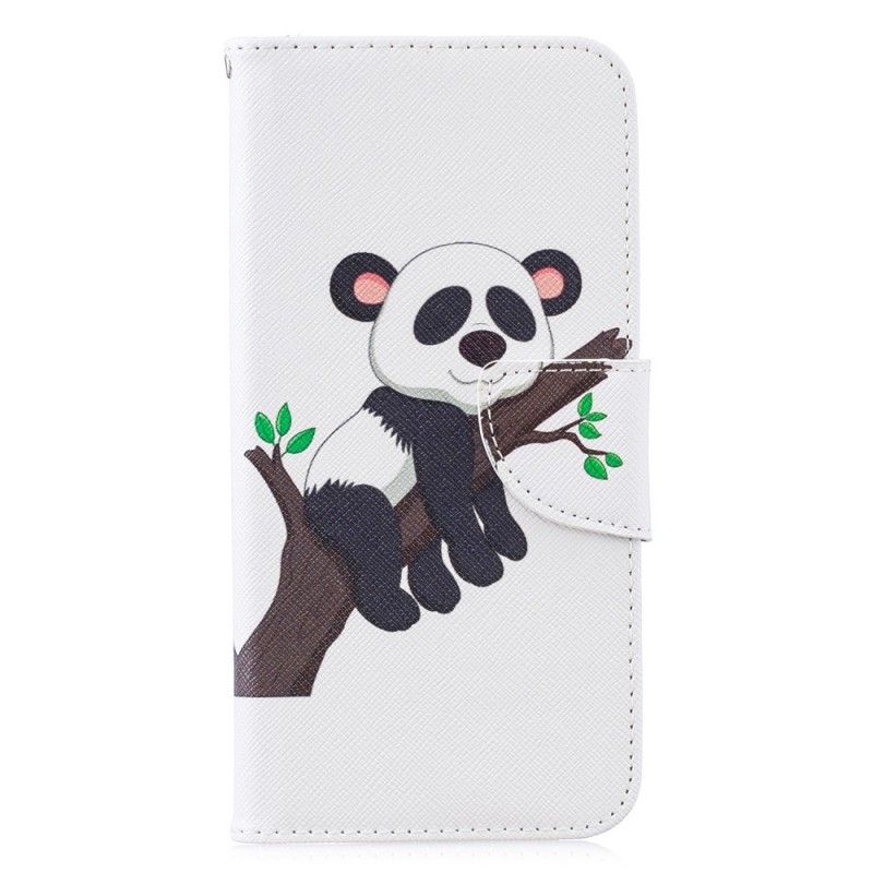 Leren Hoesje Huawei P30 Lite Telefoonhoesje Luie Panda