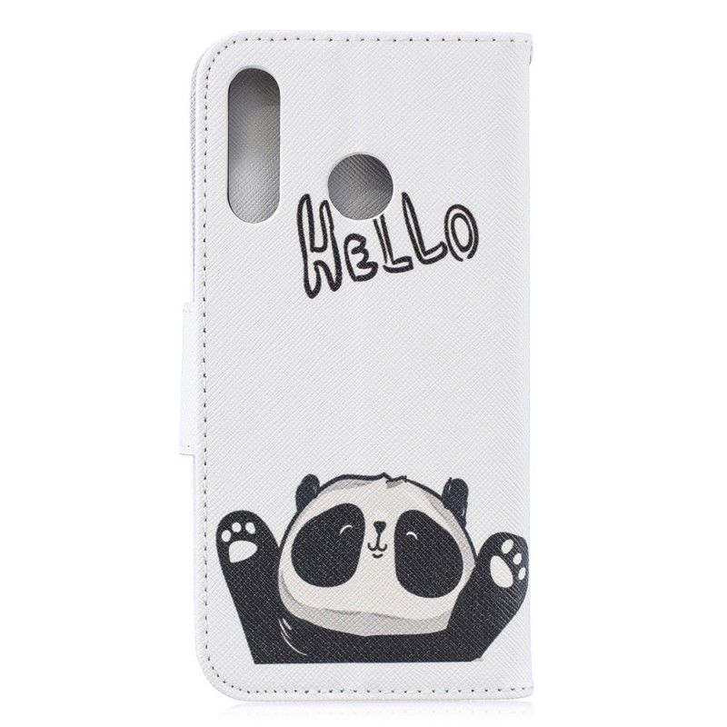 Leren Hoesje voor Huawei P30 Lite Hallo Panda