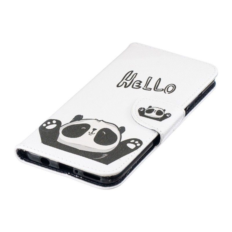 Leren Hoesje voor Huawei P30 Lite Hallo Panda