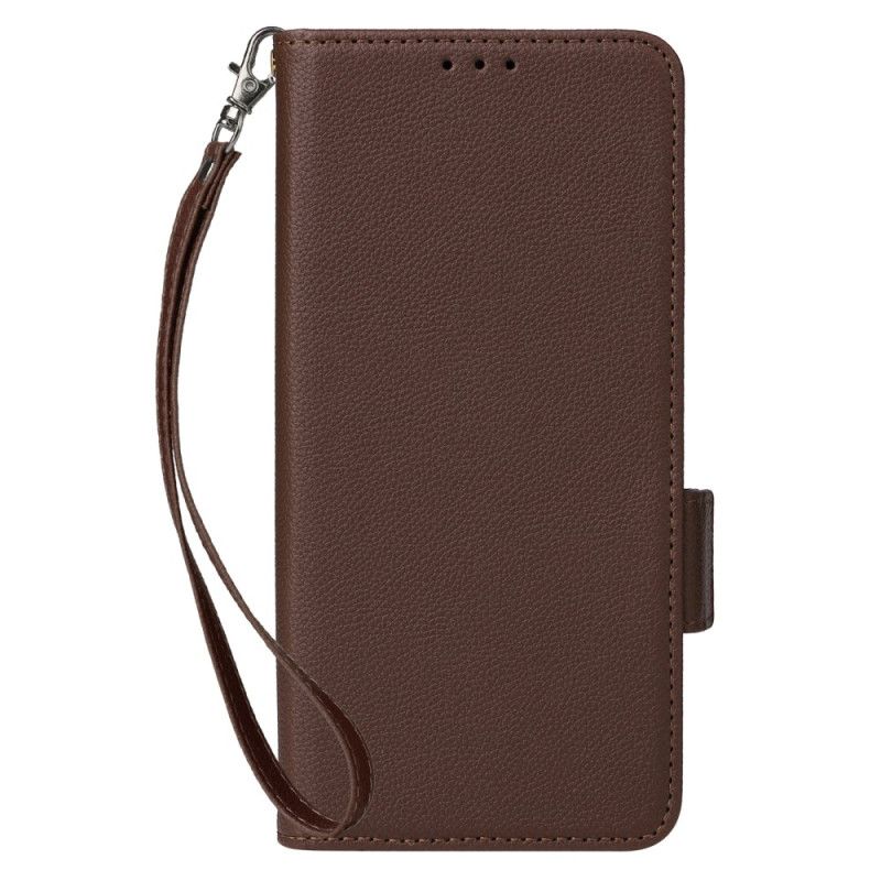 Flip Case Leren Oppo Reno 12 5g Finesse Leereffect Met Riem