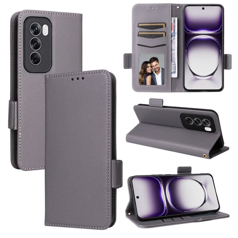 Flip Case Leren Oppo Reno 12 5g Finesse Leereffect Met Riem