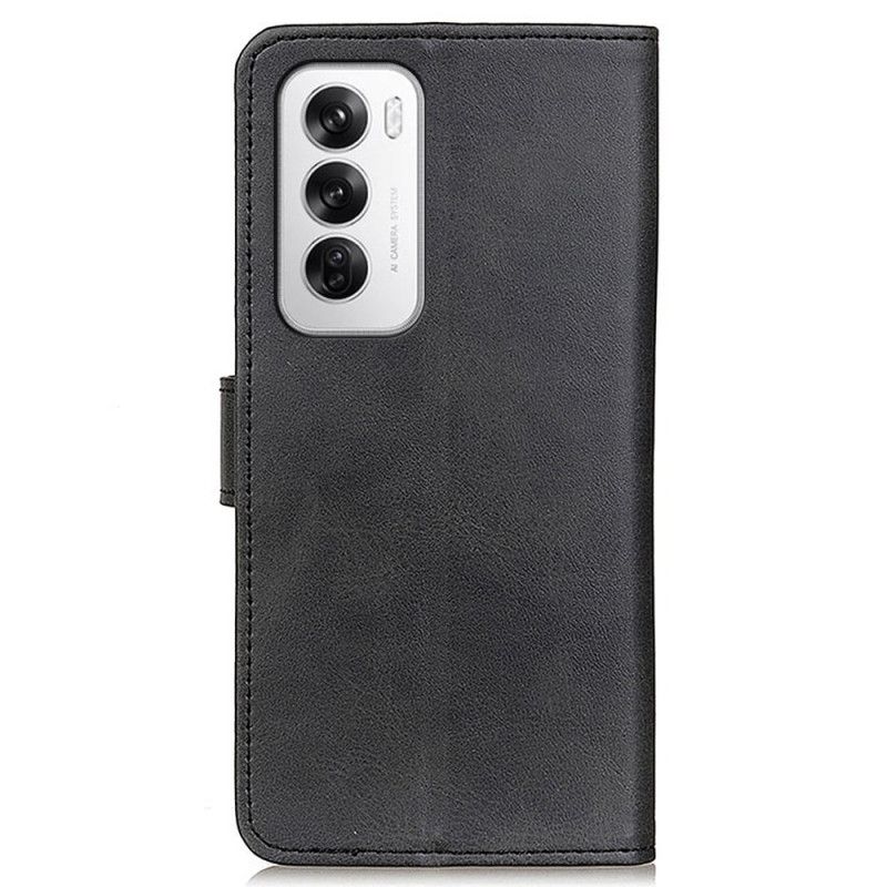 Folio-hoesje Oppo Reno 12 5g Telefoonhoesje Mat Kunstleer