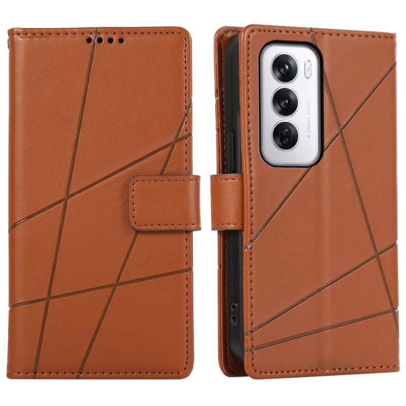 Folio-hoesje Oppo Reno 12 5g Telefoonhoesje Straplijnen