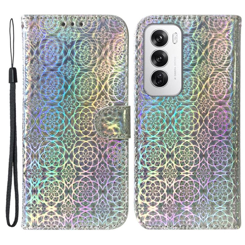 Leren Hoesje Oppo Reno 12 5g Discostijl Bescherming Hoesje