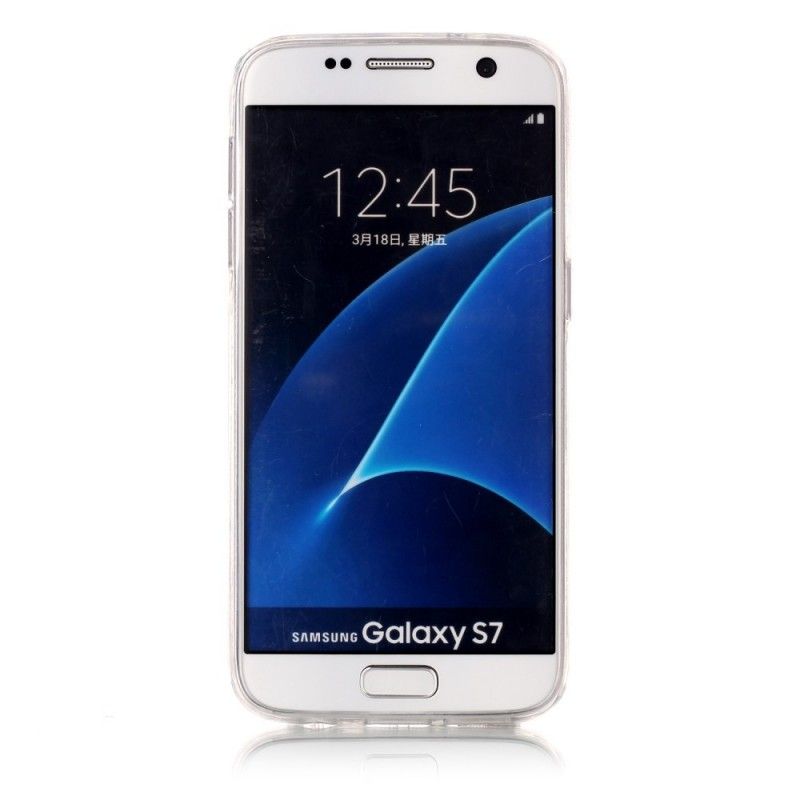 Case Hoesje Samsung Galaxy S7 Groen Wit Telefoonhoesje Ultieme Marmer
