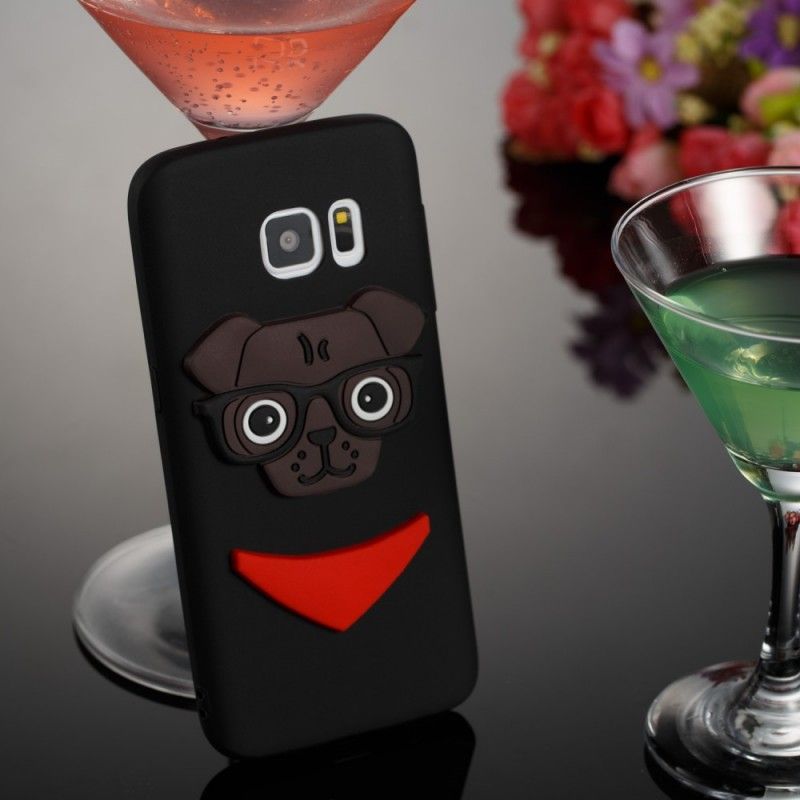 Case Hoesje Samsung Galaxy S7 Roze Telefoonhoesje 3D Nerdhond
