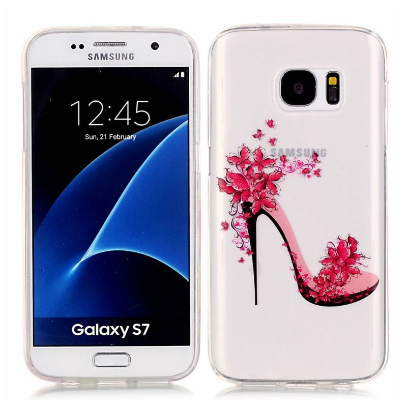 Hoesje voor Samsung Galaxy S7 Bloemrijke Pomp