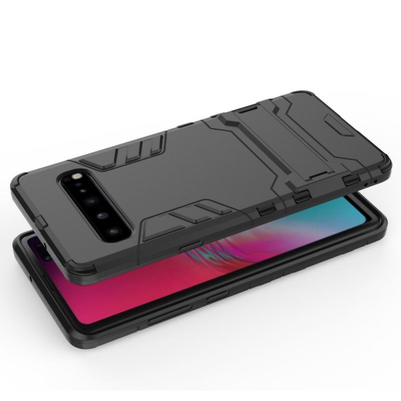 Cover Hoesje Samsung Galaxy S10 5G Grijs Zwart Telefoonhoesje Ultrabestendig