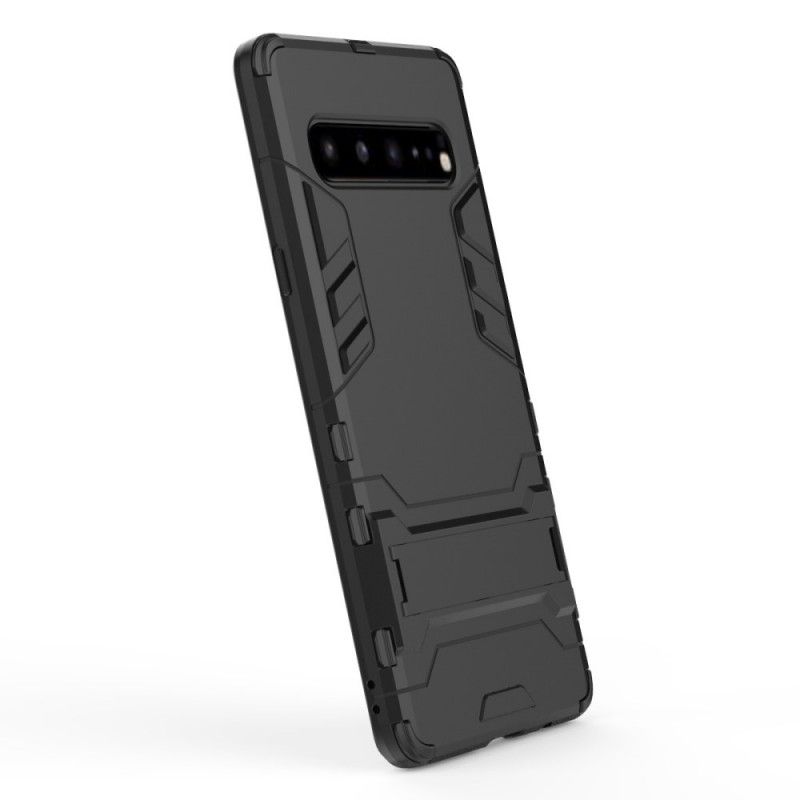 Cover Hoesje Samsung Galaxy S10 5G Grijs Zwart Telefoonhoesje Ultrabestendig