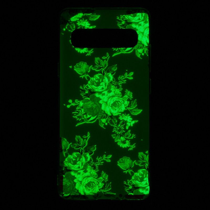 Hoesje Samsung Galaxy S10 5G Fluorescerende Vrijheidsbloemen