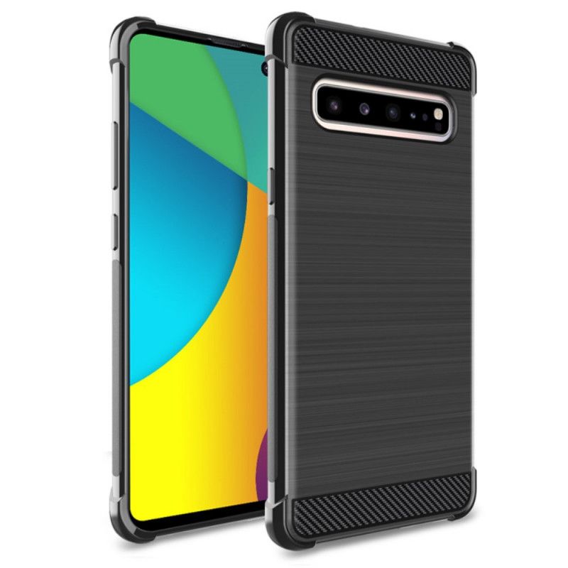 Hoesje Samsung Galaxy S10 5G Imak Geborsteld Koolstofvezel