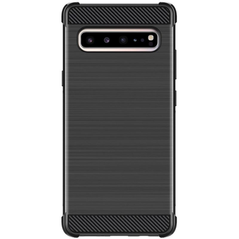 Hoesje Samsung Galaxy S10 5G Imak Geborsteld Koolstofvezel