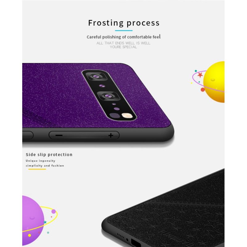 Hoesje Samsung Galaxy S10 5G Rood Zwart Gelukkige Ster Serie Pinwuyo