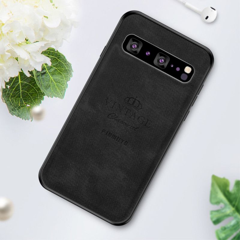 Hoesje voor Samsung Galaxy S10 5G Bruin Grijs Eervolle Vintage Pinwuyo