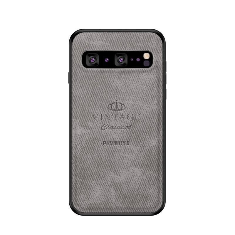 Hoesje voor Samsung Galaxy S10 5G Bruin Grijs Eervolle Vintage Pinwuyo