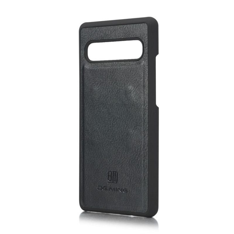 Leren Hoesje voor Samsung Galaxy S10 5G Grijs Zwart Dg. Afneembare Case