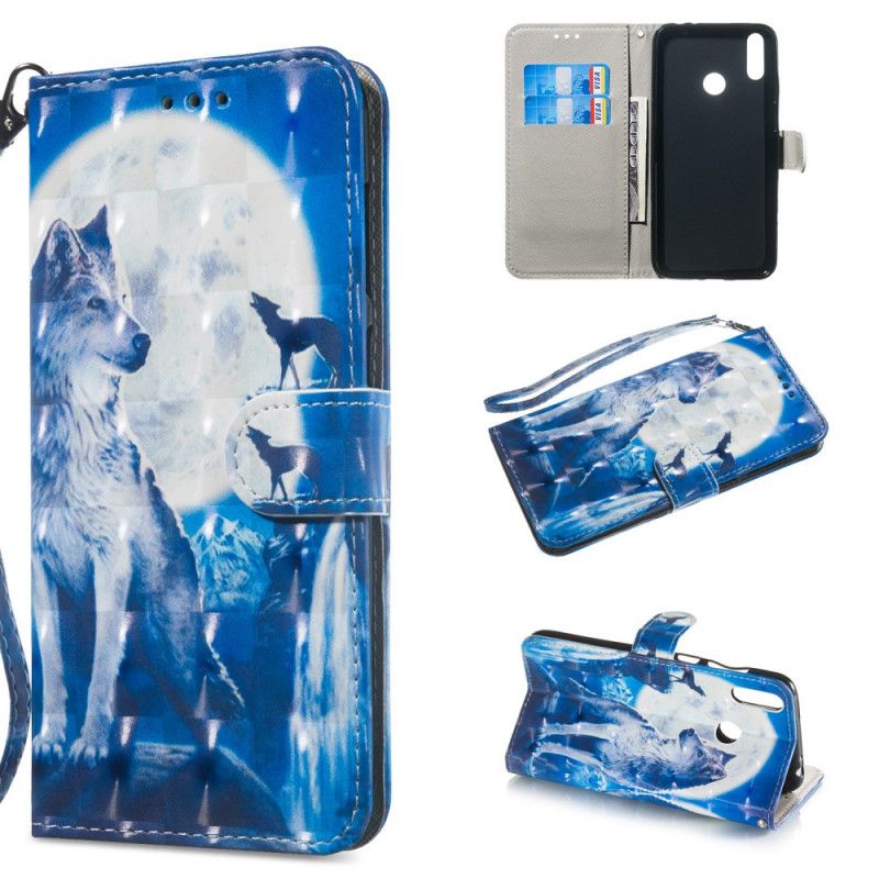 Bescherming Hoesje Honor 8A Telefoonhoesje Prestigieuze Wolf