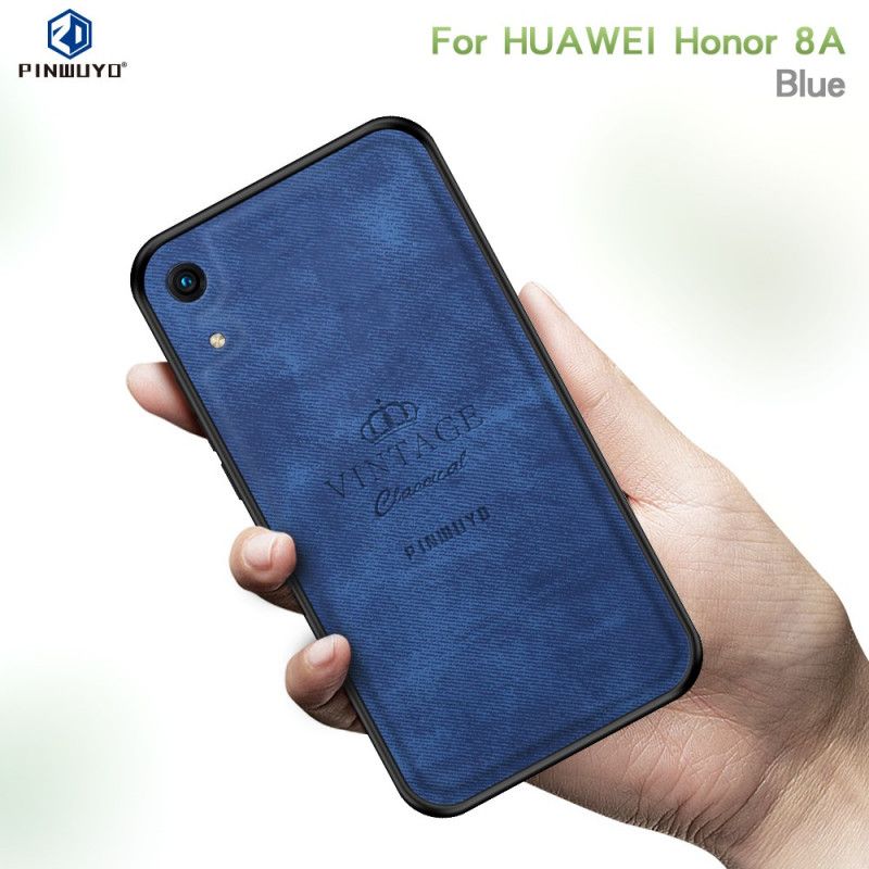 Hoesje voor Honor 8A Grijs Zwart Eervolle Vintage Pinwuyo