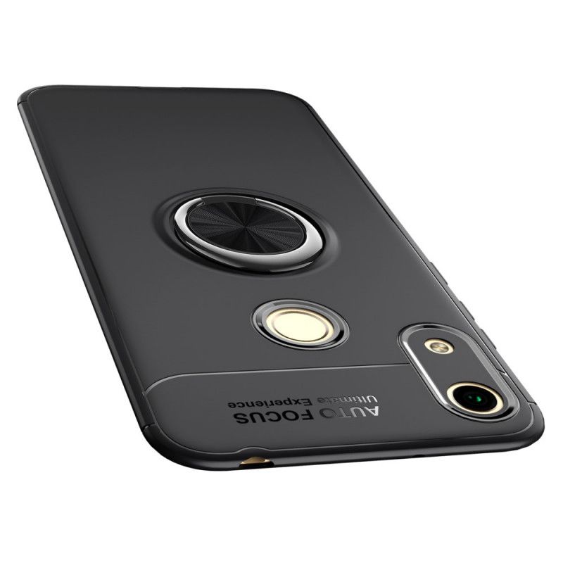 Hoesje voor Honor 8A Rood Zwart Ultramagnetische Ring