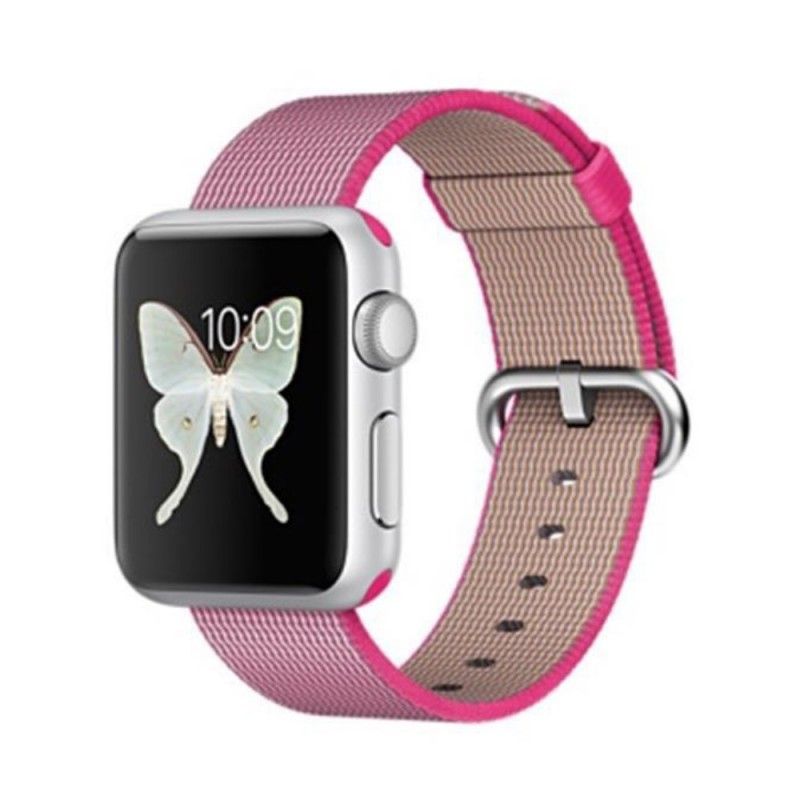 38 Mm Geweven Nylon Apple Horlogeband