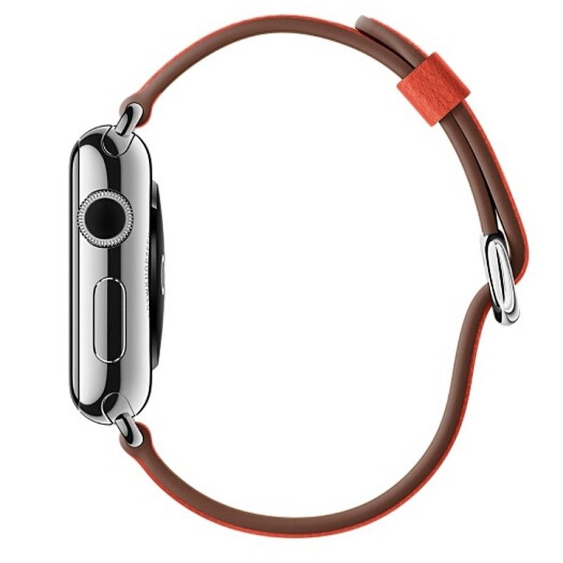 Apple-Horlogeband 40/38 Mm Echt Leer Met Lychee-Structuur