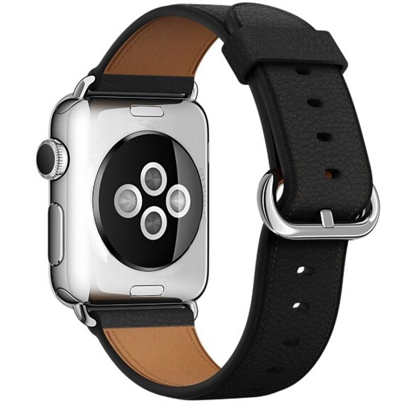 Apple-Horlogeband 40/38 Mm Echt Leer Met Lychee-Structuur