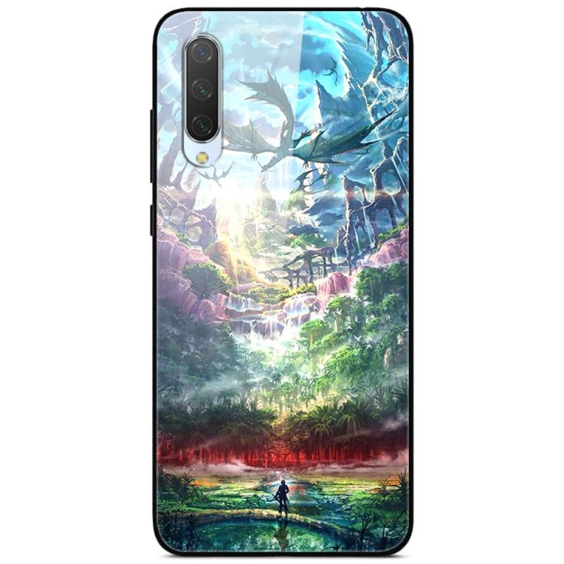 Case Hoesje Xiaomi Mi A3 Telefoonhoesje Hemelse Natuur Gehard Glas