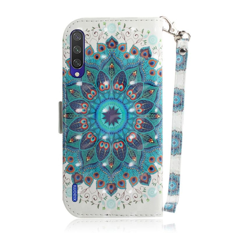 Flip Case Leren Xiaomi Mi A3 Meesterlijke Mandala Met String