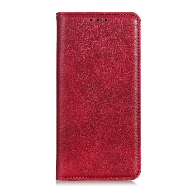 Folio-hoesje voor Xiaomi Mi A3 Rood Zwart Elegant Splitleer