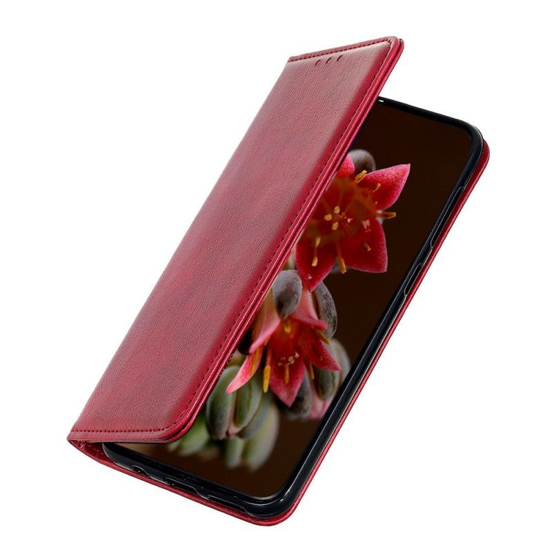 Folio-hoesje voor Xiaomi Mi A3 Rood Zwart Elegant Splitleer