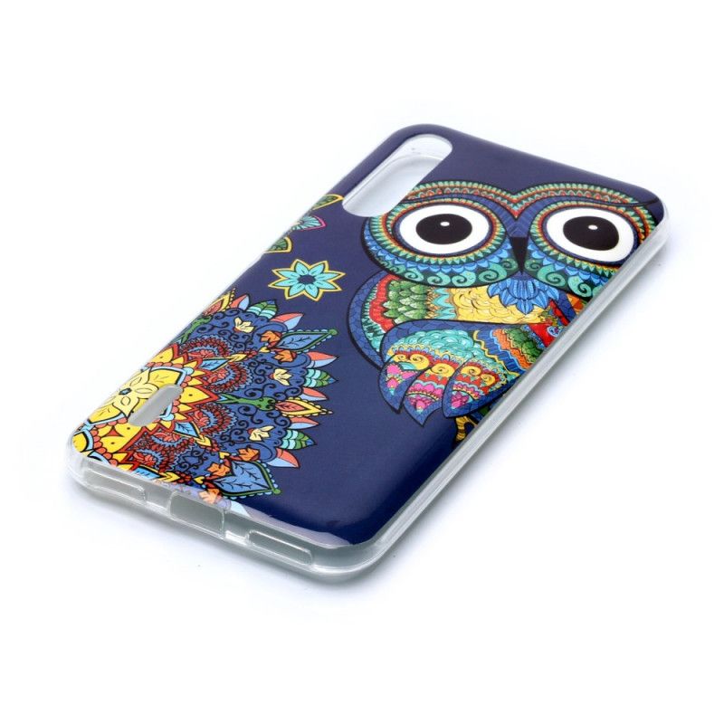 Hoesje voor Xiaomi Mi A3 Fluorescerende Mandala-Uil