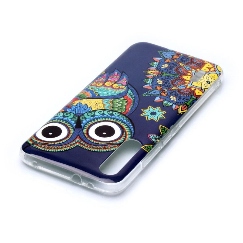 Hoesje voor Xiaomi Mi A3 Fluorescerende Mandala-Uil