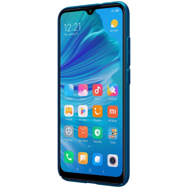 Hoesje voor Xiaomi Mi A3 Rood Zwart Stijve Frosted Nillkin