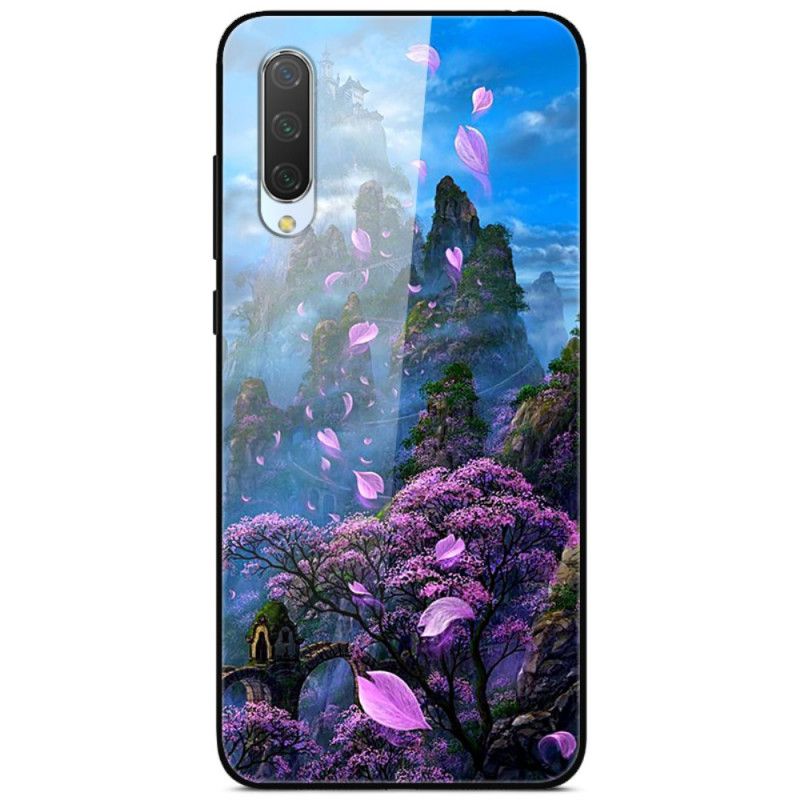 Hoesje Xiaomi Mi A3 Denkbeeldig Landschap Gehard Glas