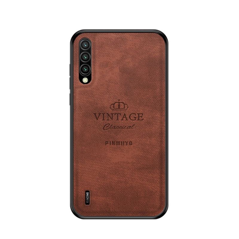 Hoesje Xiaomi Mi A3 Grijs Zwart Eervolle Vintage