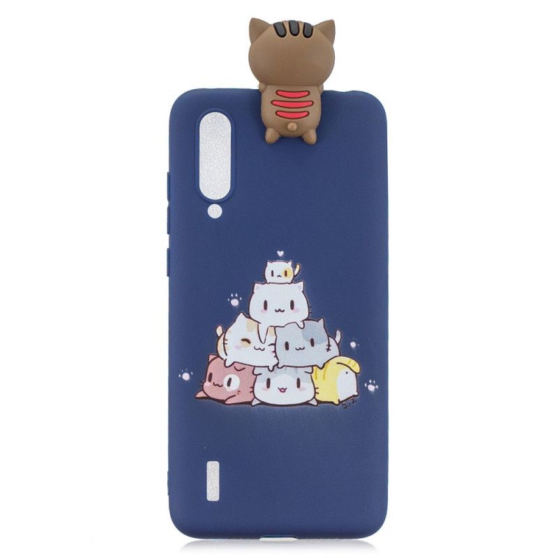 Hoesje Xiaomi Mi A3 Stapel 3D Katten