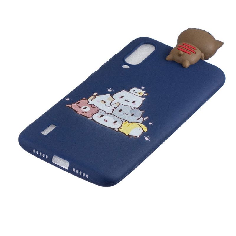 Hoesje Xiaomi Mi A3 Stapel 3D Katten