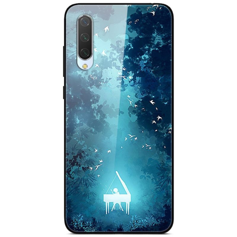 Hoesje Xiaomi Mi A3 Telefoonhoesje Piano Gehard Glas 'S Nachts