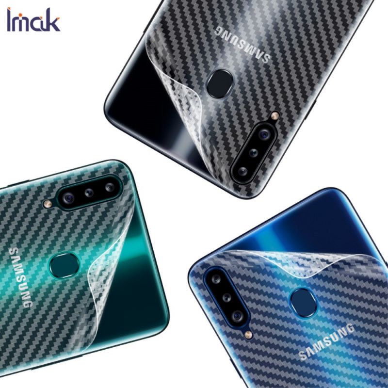 Achterbeschermfolie Samsung Galaxy A20s Carbon Imak Stijl