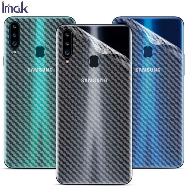 Achterbeschermfolie Samsung Galaxy A20s Carbon Imak Stijl