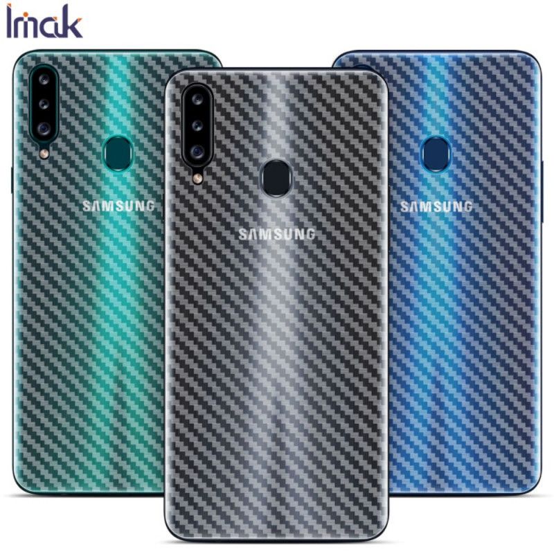 Achterbeschermfolie Samsung Galaxy A20s Carbon Imak Stijl