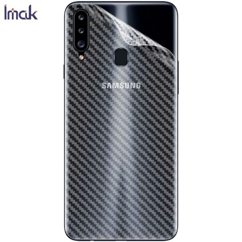 Achterbeschermfolie Samsung Galaxy A20s Carbon Imak Stijl