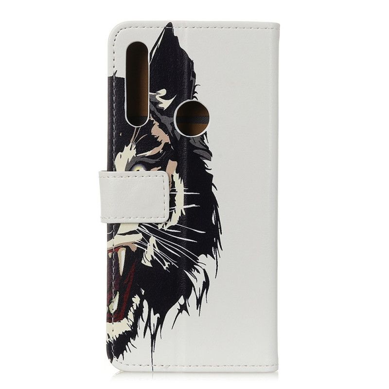 Cover Folio-hoesje Samsung Galaxy A20s Telefoonhoesje Woeste Tijger