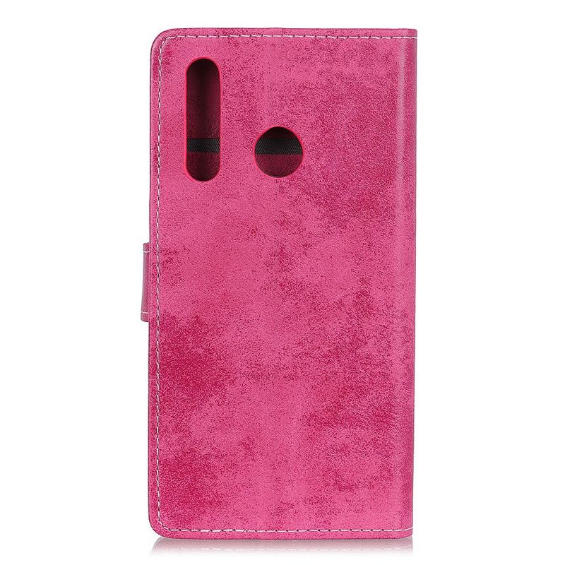 Leren Hoesje voor Samsung Galaxy A20s Bruin Vintage Kunstleer