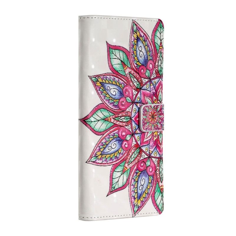 Leren Hoesje voor Samsung Galaxy A20s Getekende Mandala