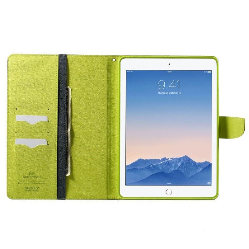 Cover Folio-hoesje iPad Air / Air 2 Rood Zwart Telefoonhoesje Tweekleurig Kwik