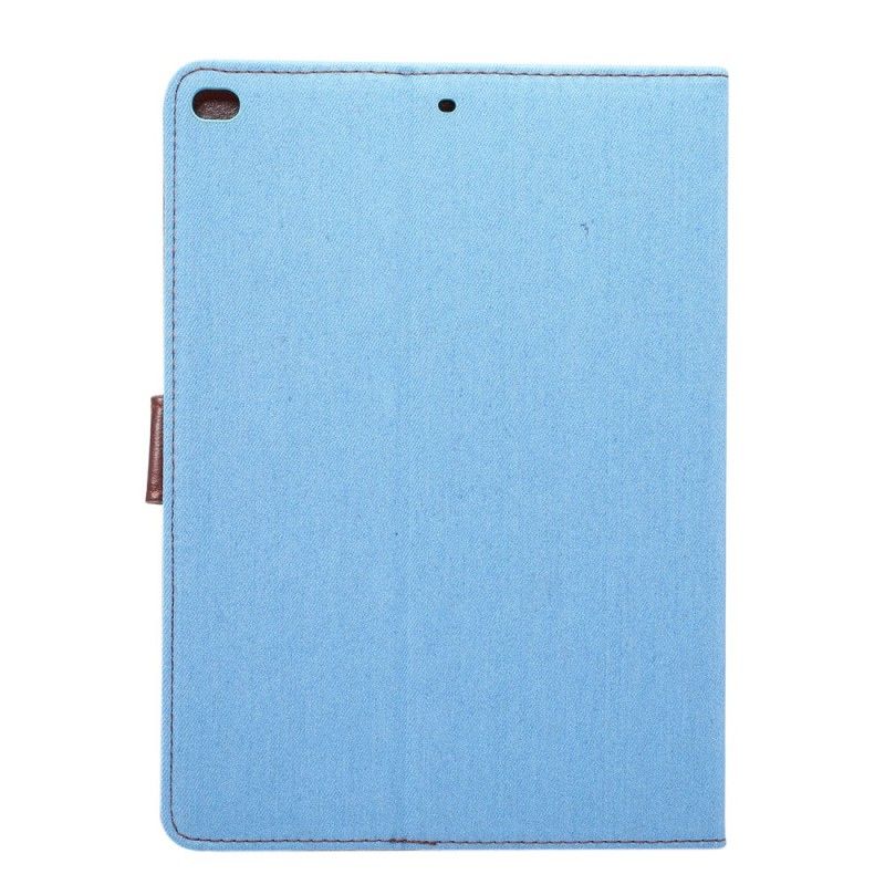 Leren Hoesje iPad Air / Air 2 Lichtblauw Donkerblauw Tweekleurige Jeans